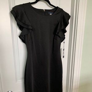 Tommy Hilfiger Black Flutter Sleeve Dress